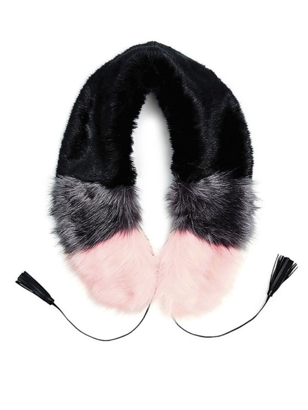 STEVE MADDEN colorblock faux fur collar shawl💕💕